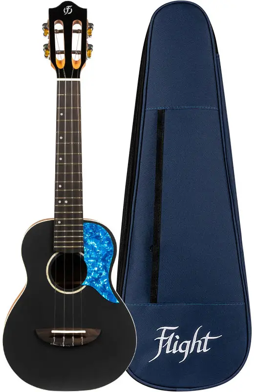 Flight Iris Concert Ukulele - Black Wochenendangebot
