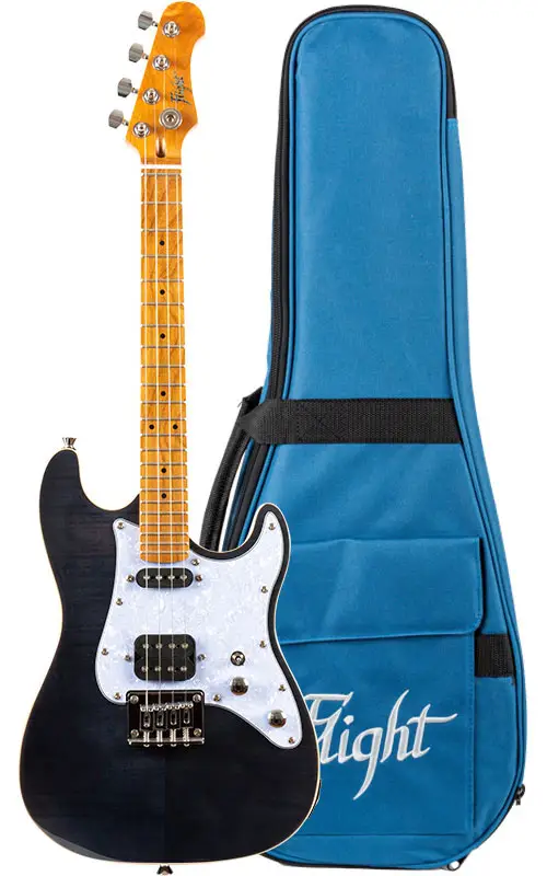 Jetzt Bestellen Flight Pathfinder Tenor Electric Ukulele - Trans Black -