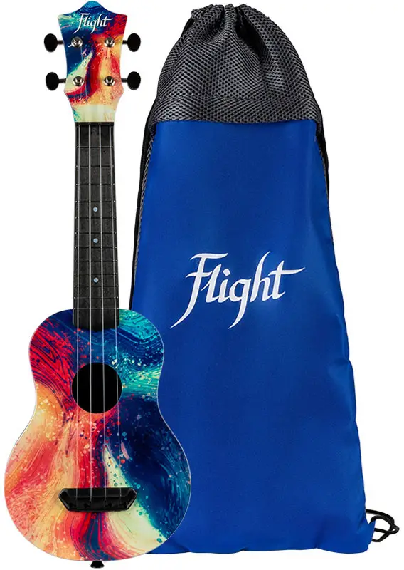 Flight Ultra Travel Soprano Ukulele - Swirl - Beliebt