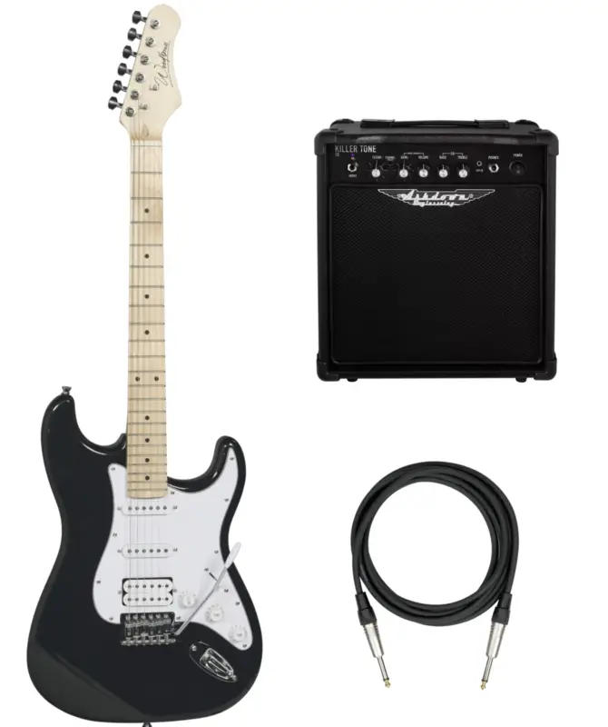 Günstig Woodbrass Paket ST100 Schwarz + Verstärker KT-15